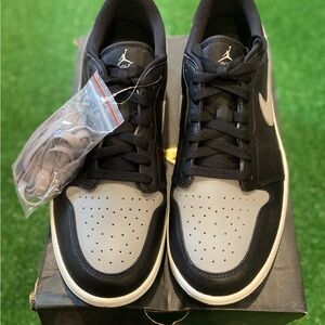 Jordan Men's Black and Gray Golf Shoes